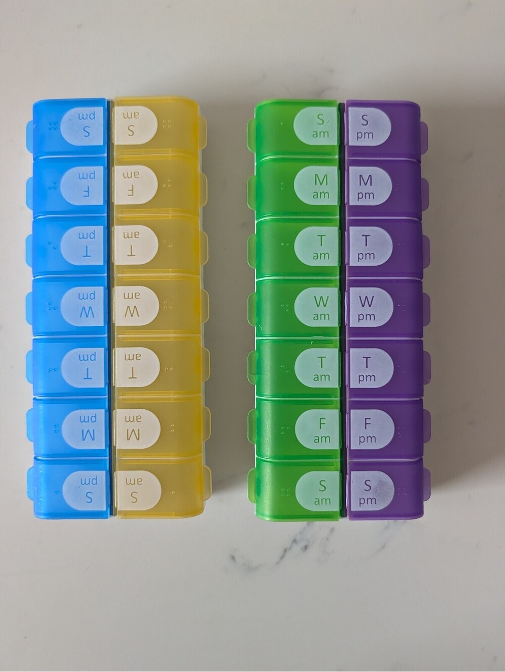 2 X CVS AM/PM Weekly Pill Cases